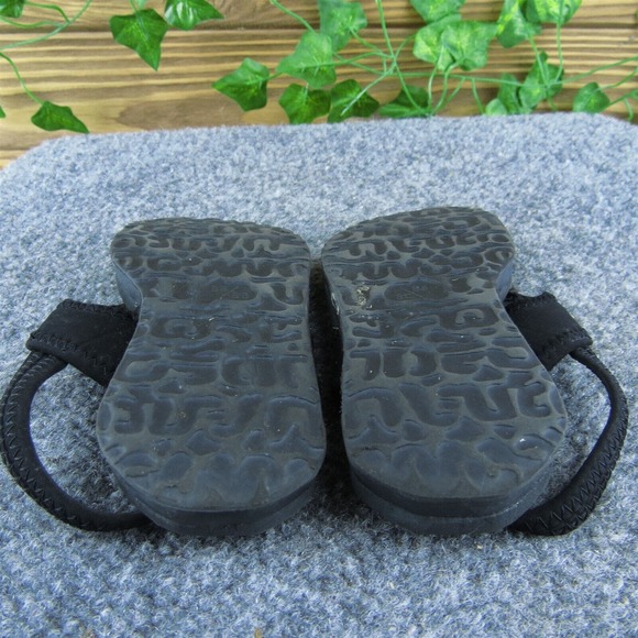 Nike Unisex Flip Flop Shoes Black Synthetic Pull On Size T 8 Medium - Picture 9 of 9